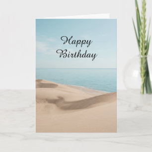 Carte d'anniversaire côtière joyeuse