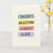 Carte d'anniversaire coup de pinceau (Fleur jaune)