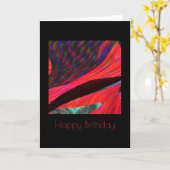 Carte d'anniversaire Courants océaniques (Fleur jaune)