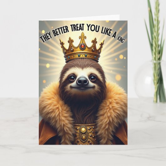 Carte d'anniversaire Couronne Bijou (Devant)