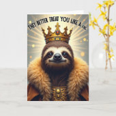Carte d'anniversaire Couronne Bijou (Fleur jaune)