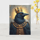 Carte d'anniversaire Couronne de Joyaux (Fleur jaune)