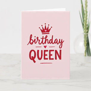 Carte d'anniversaire Couronne de Reine
