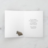 Carte d'anniversaire Cousin - Swans (Intérieur)