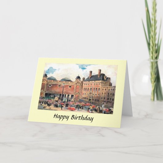 Carte d'anniversaire - Covent Garden, Londres (Devant)