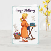 Carte d'anniversaire Cozy Homey (Fleur jaune)