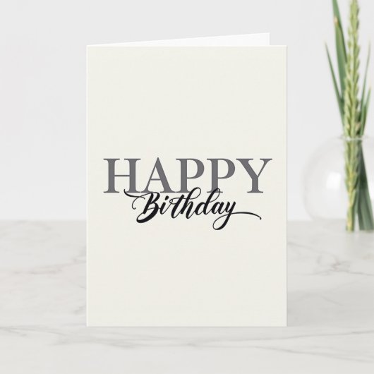 Carte d'anniversaire Creamy Joyful (Devant)