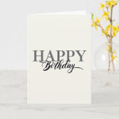 Carte d'anniversaire Creamy Joyful (Fleur jaune)