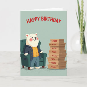 Carte d'anniversaire Créature Douillette