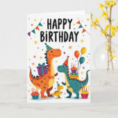 Carte d'anniversaire Creature Party (Fleur jaune)