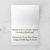 Carte d'anniversaire "Crotte de grenouille du lac  (Intérieur)