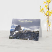 Carte d'anniversaire Crystal Crag (Fleur jaune)