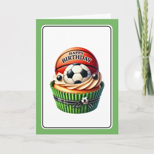 Carte d'anniversaire Cupcake (Devant)