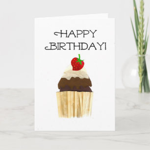 Carte d'anniversaire Cupcake