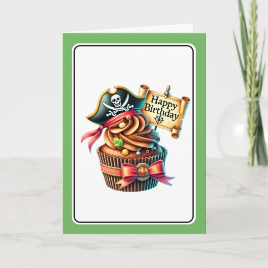 Carte d'anniversaire Cupcake (Devant)