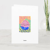 Carte d'anniversaire Cupcake Sweet Sixteen (Dos)