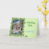 Carte d'anniversaire Curios Koala (Fleur jaune)