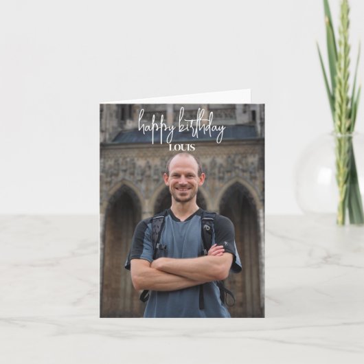 Carte d'anniversaire customisée (Devant)