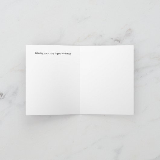 Carte d'anniversaire customisée (Intérieur)