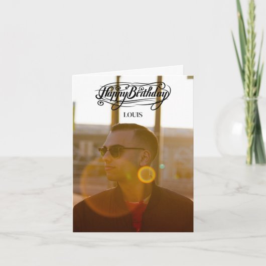 Carte d'anniversaire customisée (Devant)