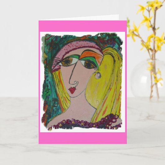 Carte d'anniversaire - customisée (Fleur jaune)