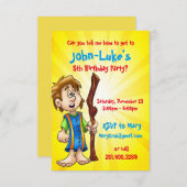 Carte d'anniversaire customisée pour le garçon (Devant / Derrière)