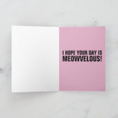 CARTE D'ANNIVERSAIRE CUTE CAT (Intérieur)