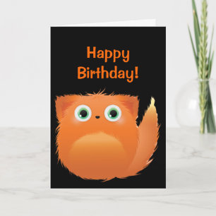 Carte d'Anniversaire Cute Fluffy Bird