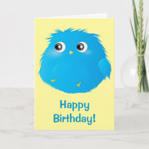 Carte d'anniversaire Cute Fluffy Birthday Card