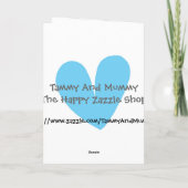 Carte d'anniversaire Cute Giraffe (Dos)