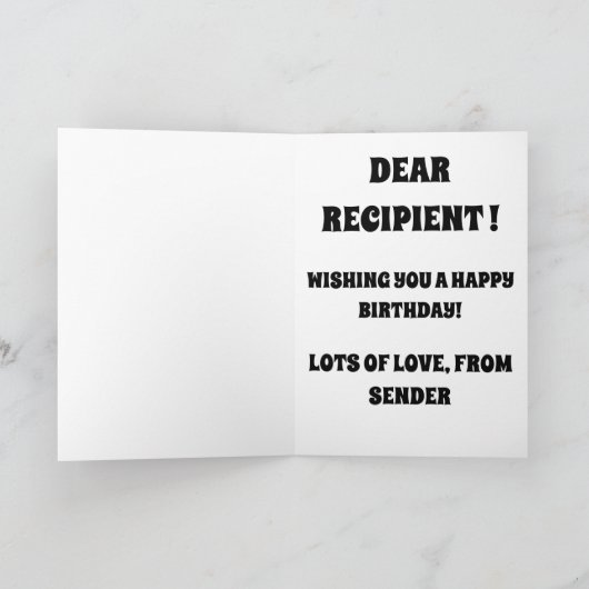 Carte d'anniversaire Cute Llama (Intérieur)