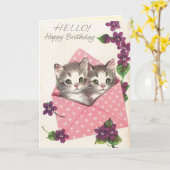 Carte d'anniversaire Cute Marjorie Cooper (Fleur jaune)