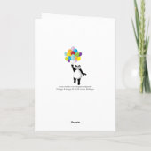 Carte d'anniversaire Cute Panda (Dos)