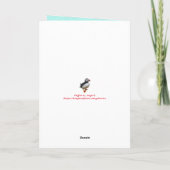 Carte d'anniversaire Cute Puffin pour Grandson (Dos)