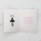 CARTE D'ANNIVERSAIRE CUTIE FILLE (Intérieur)