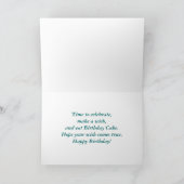 Carte d'anniversaire d'aceo de dauphin (Intérieur)