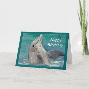Carte d'anniversaire d'aceo de dauphin