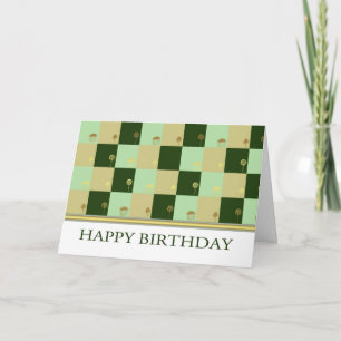 Carte d'anniversaire d'affaires avec Carrés Cool -