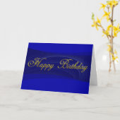 Carte d'anniversaire d'affaires Joyeux anniversair (Fleur jaune)