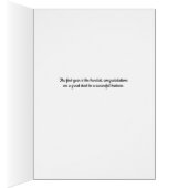 Carte d'anniversaire d'affaires première année (Intérieur (Droit))