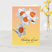 Carte d'anniversaire Daffodil (Fleur jaune)