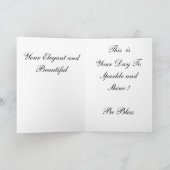 Carte d'anniversaire d'Afro-américain semblant (Intérieur)