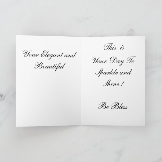 Carte d'anniversaire d'Afro-américain semblant (Intérieur)