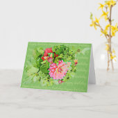 Carte d'anniversaire Dahlia (Fleur jaune)