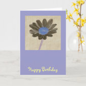 Carte d'anniversaire Daisy (Fleur jaune)