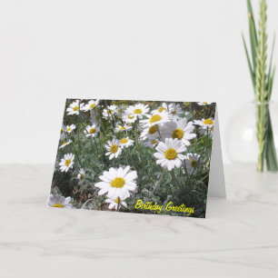 Carte d'anniversaire Daisy