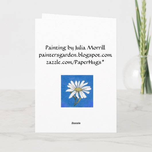 Carte d'anniversaire Daisy (Dos)