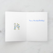 Carte d'anniversaire Daisy 14e (Intérieur)