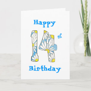 Carte d'anniversaire Daisy 14e