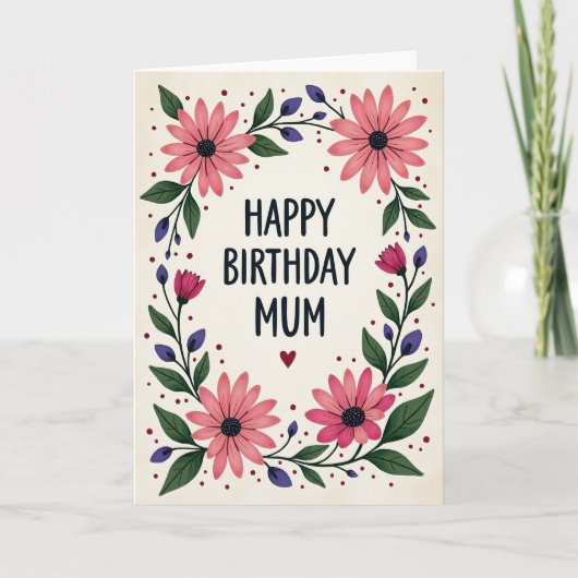 Carte d'anniversaire Daisy Bloom (Devant)